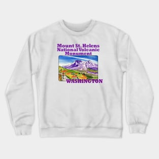 Mount. St. Helens National Historic Monument, Washington Crewneck Sweatshirt